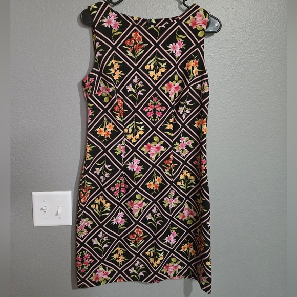 Alyx Geometrical Floral Midi Dress Size 8 - Picture 1 of 15